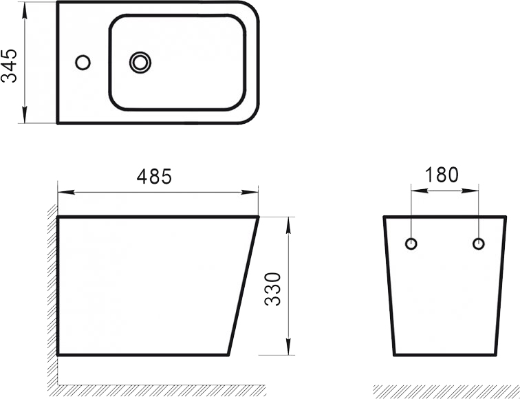 Биде подвесное BelBagno Ardente-R BB0520BH - 4