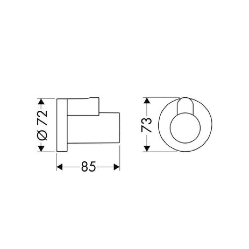 Декоративная накладка Hansgrohe, матовый черный 13950670 - 1