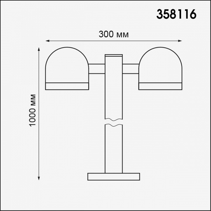 Уличный светодиодный светильник Novotech Street Galeati 358116 - 2