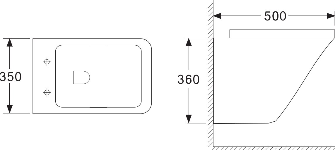 Унитаз подвесной Ceramica Nova Mono CN1902 с микролифтом, безободковый - 1