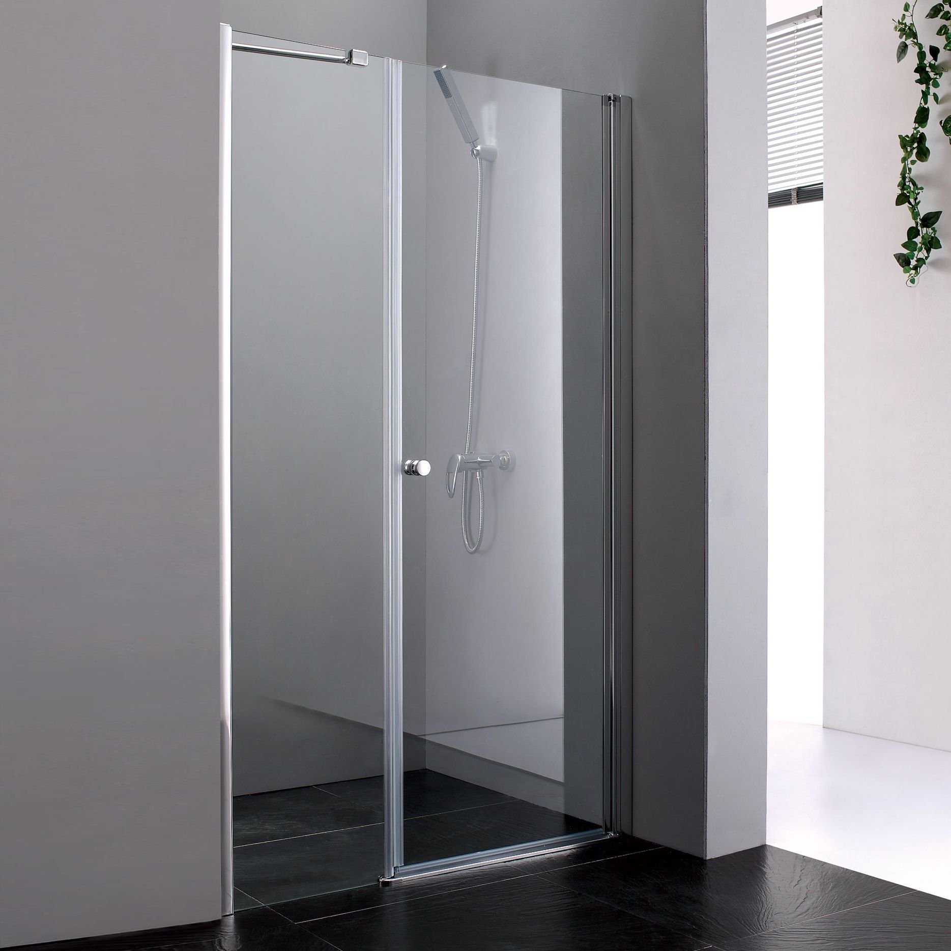 Душевая дверь Cezares Elena 190 хром стекло прозрачное ELENA-W-B-11-100+90-C-Cr - 0