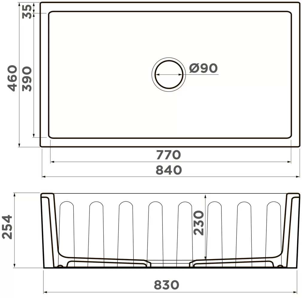 Мойка кухонная Omoikiri Mikura Natceramic/белый  4993259 - 1