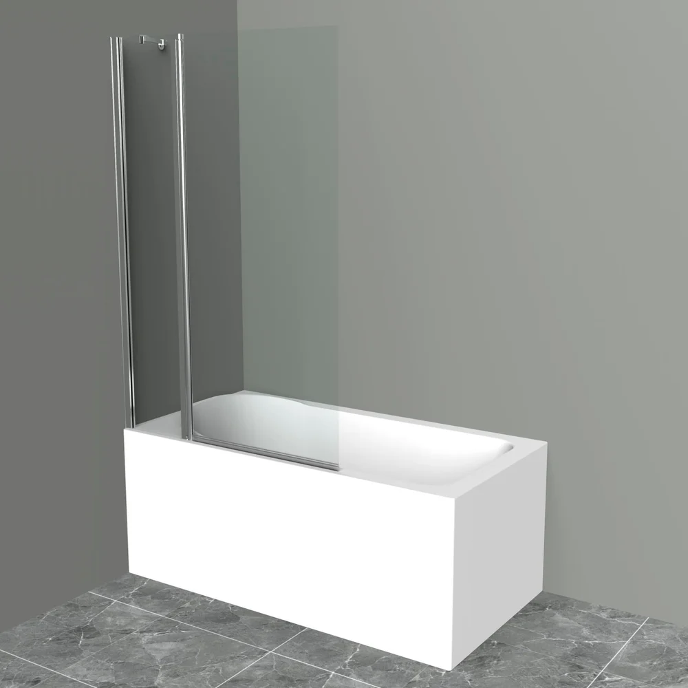 Шторка на ванну BelBagno UNO 80х150 профиль хром стекло прозрачное UNO-V-11-80/150-C-Cr - 0