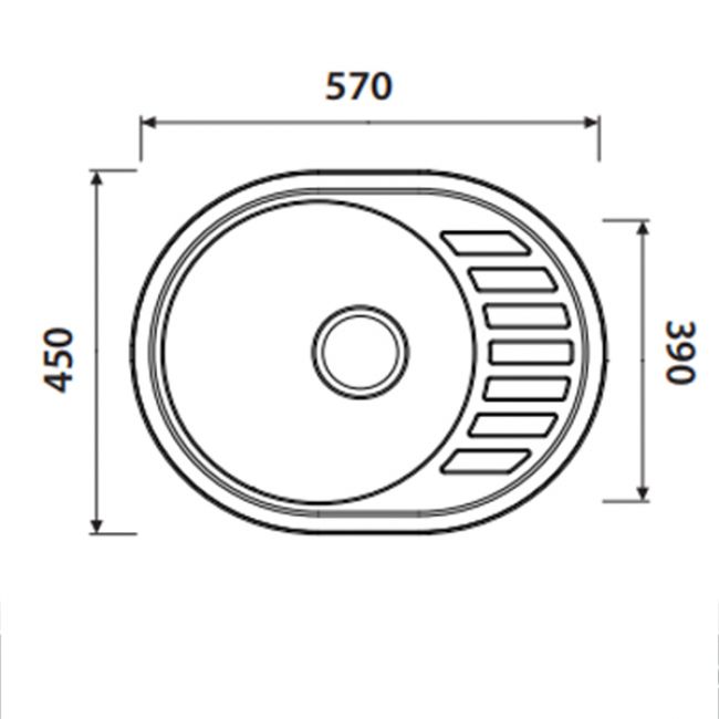 Мойка кухонная Kaiser KSS-5745 R KSS-5745R - 1