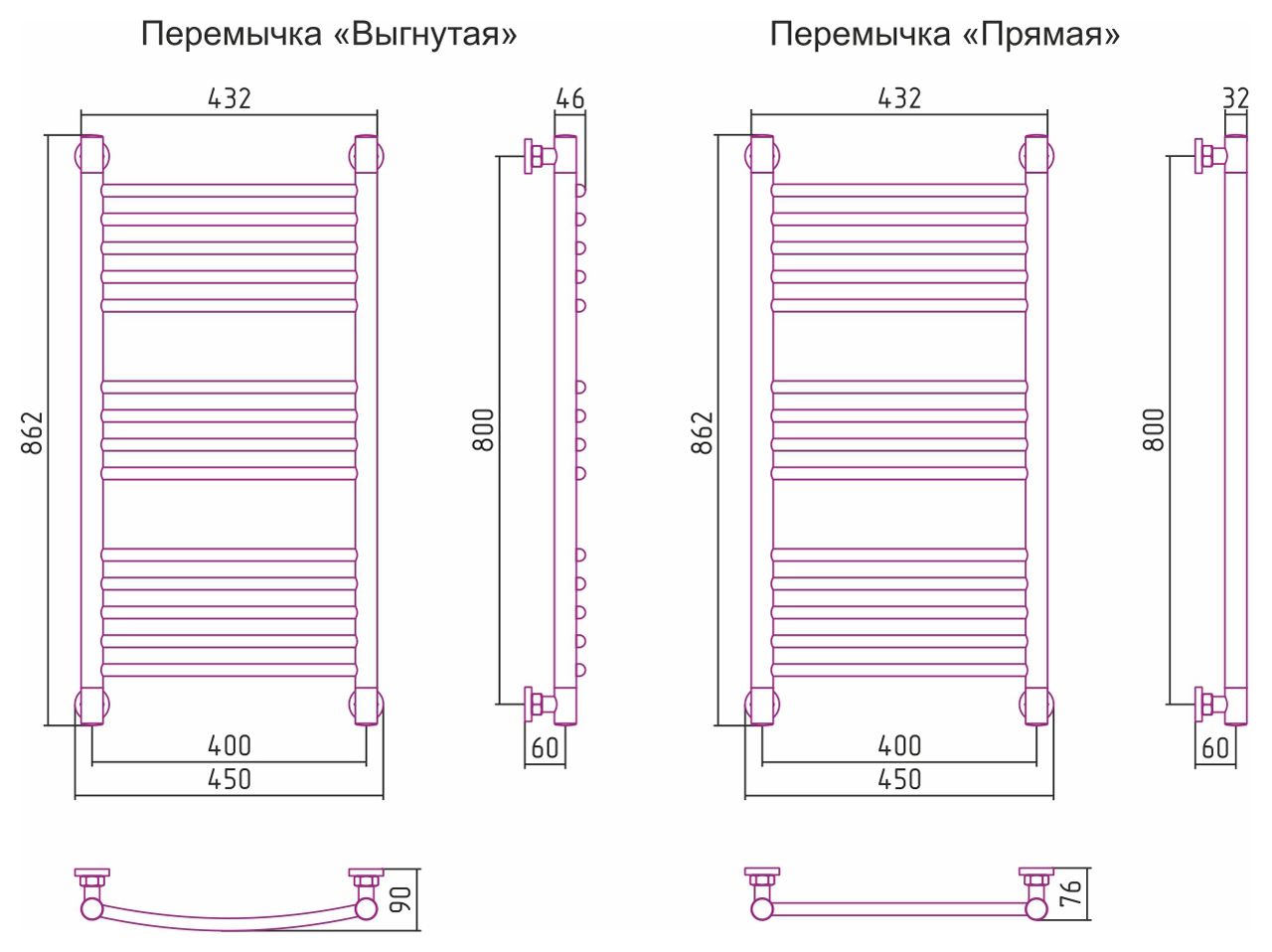 Полотенцесушитель водяной ДР 