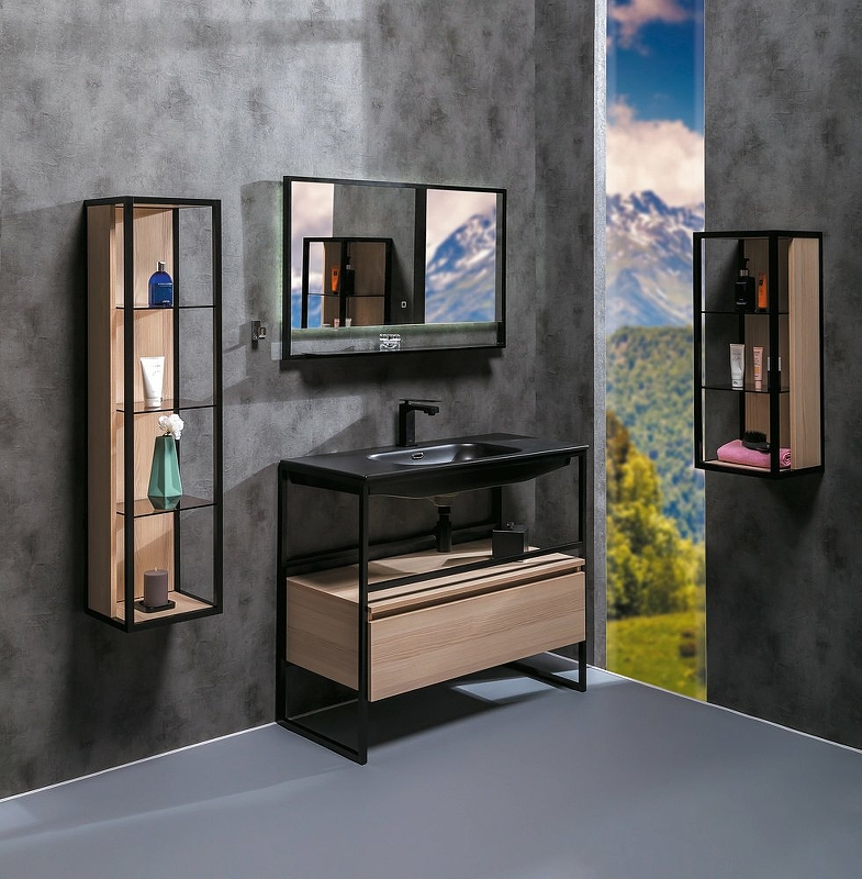 Консоль под раковину Armadi Art Loft 100 черный 893-100 - 1