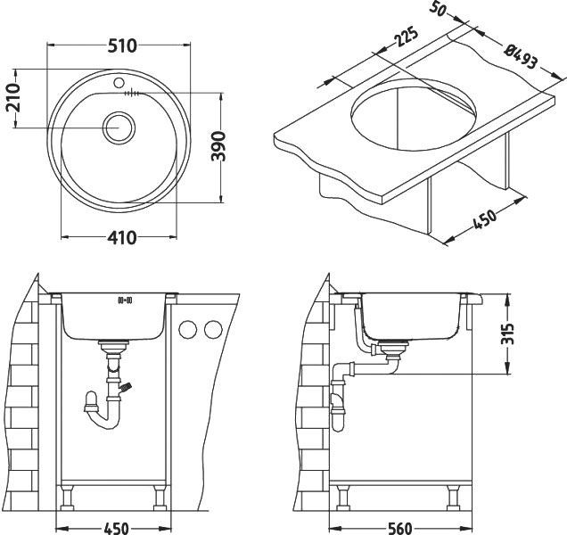 Мойка кухонная Alveus Form Monarch 30 бронза 1103818 - 2