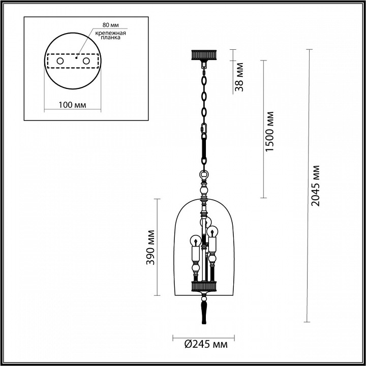 Подвесная люстра Odeon Light Neo Bell 4882/3 - 5