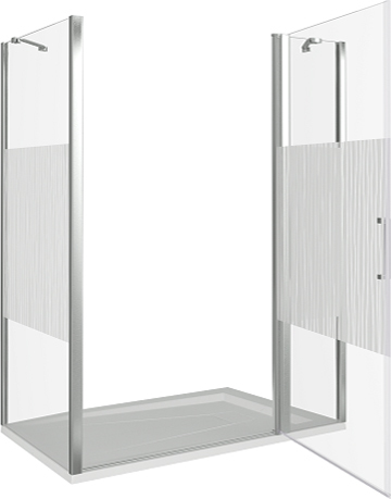 Душевой уголок Good Door Pandora WTW+SP-T-CH 140x80 - 2