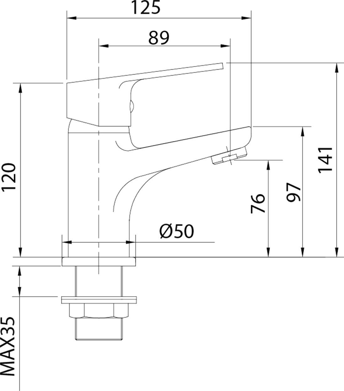 Смеситель для раковины Milardo Helic HELSB00M01 - 2