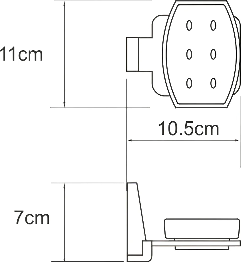 Мыльница Wasserkraft Abens черный матовый K-3229 - 3