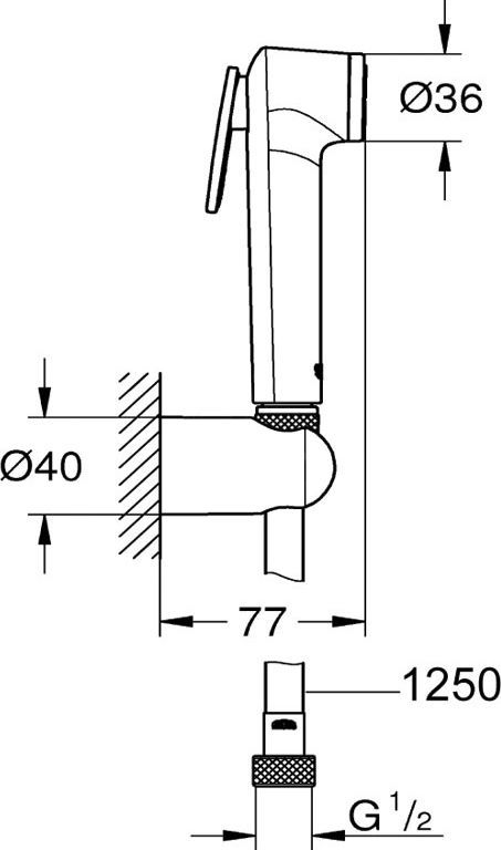 Гигиенический душ Grohe Tempesta-F 27812IL1 - 2