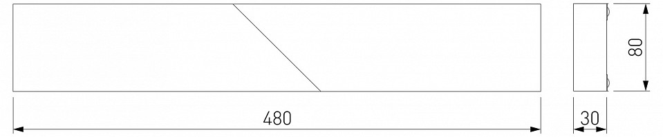 Настенный светодиодный светильник Elektrostandard Snip 40107/LED белый a055429 - 2