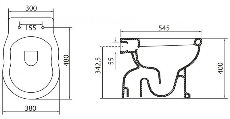 Чаша для унитаза BelBagno Boheme BB115CBS - 1