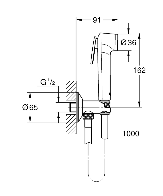 Гигиенический душ Grohe Tempesta-F Trigger Spray  26358000 - 1