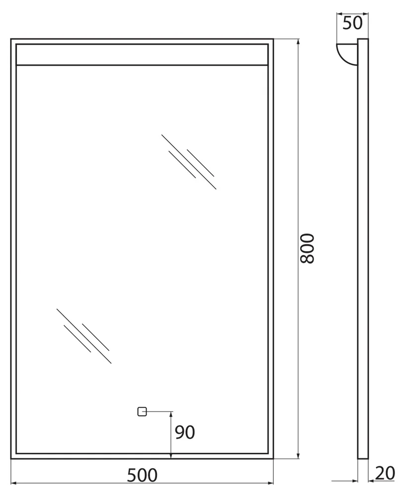 Комплект мебели BelBagno Kraft 60 серый - 16