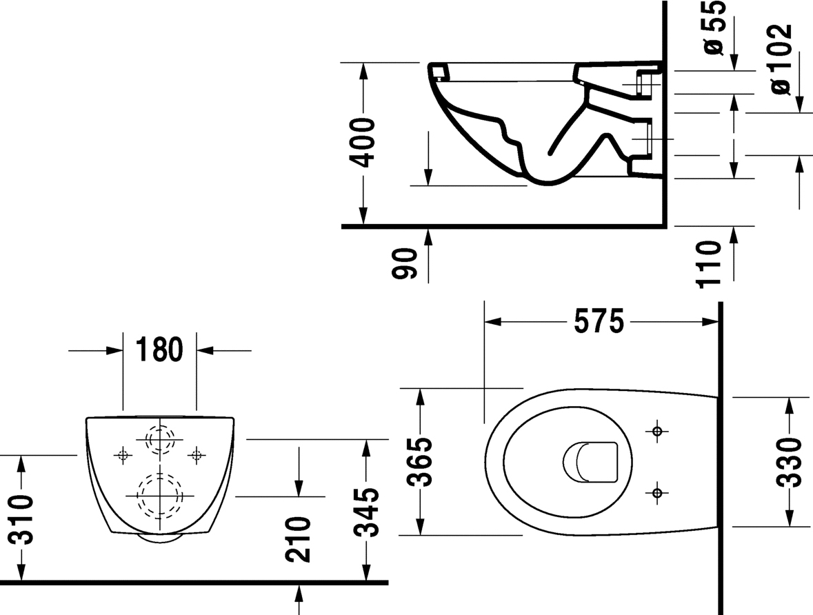 Унитаз подвесной Duravit Architec с крышкой, белый (2546090064) - 4