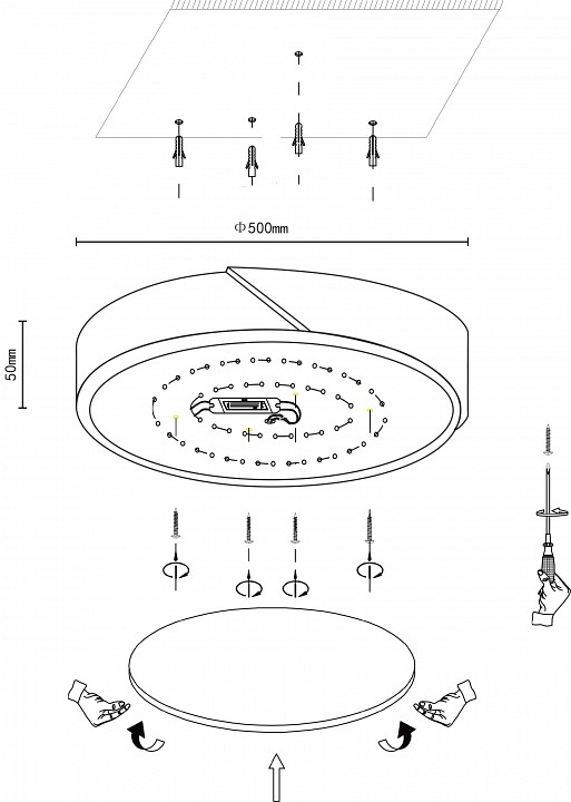 Накладной светильник Velante Velante 445-447-01 - 1