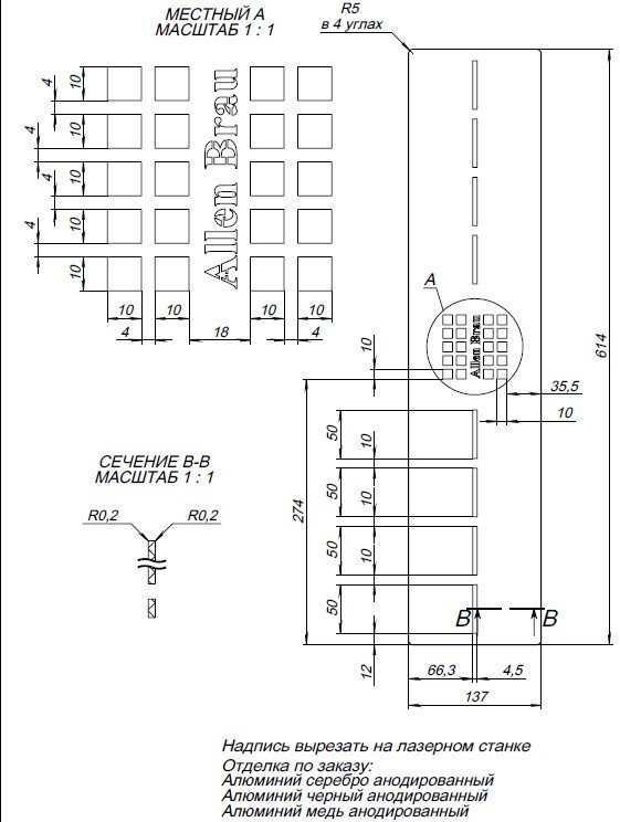 Накладка для сифона Allen Brau Infinity для поддона 140х80 черный матовый 8.210N5-BBA - 2