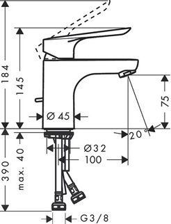 Смеситель Hansgrohe Logis E 71160000 для раковины - 1