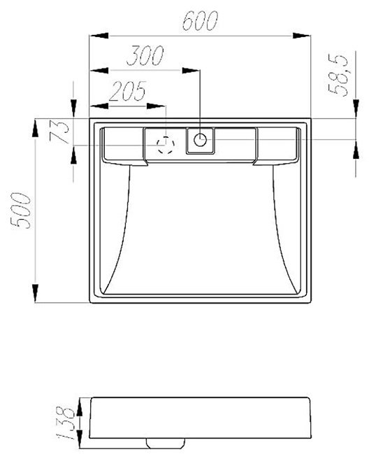 Раковина мебельная Aquaton Рейн 60 белый 1A72103KRW010 - 5