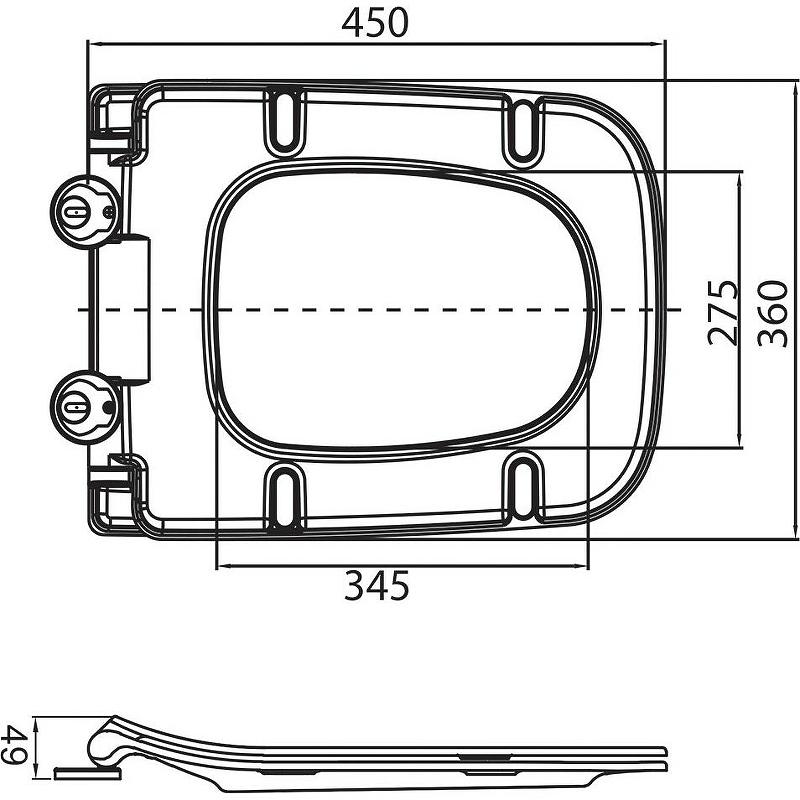 Сиденье для унитаза BelBagno Sela черный, матовый  BB3201SC-MB - 2