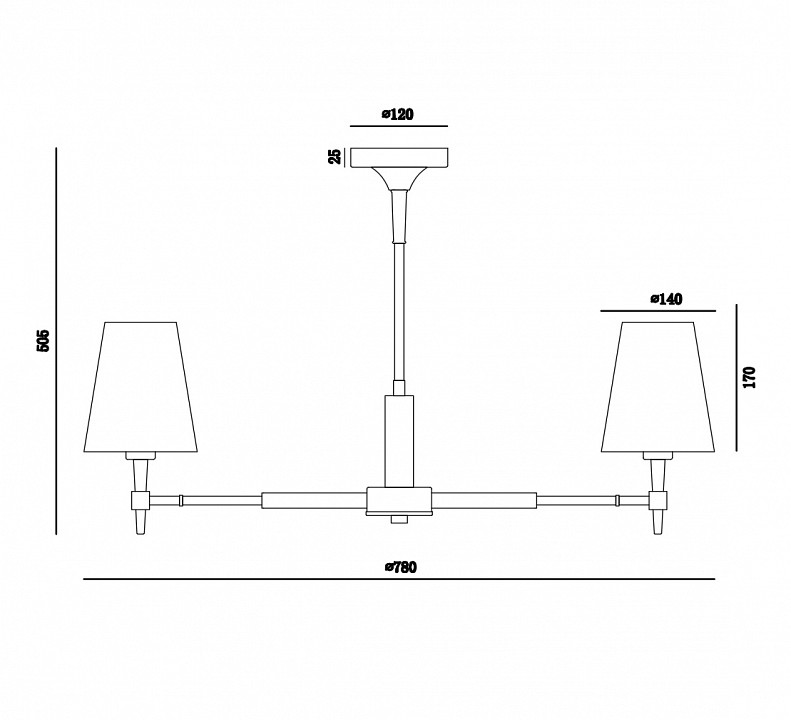 Подвесная люстра Maytoni Zaragoza H001CL-05BS - 4