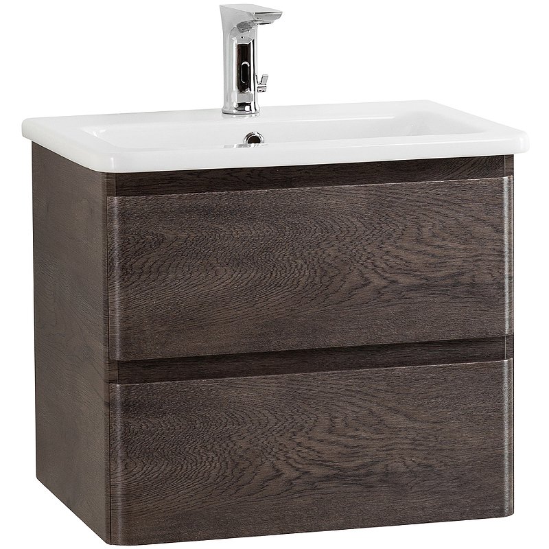 Тумба с раковиной BelBagno Albano 50 темное дерево - 1