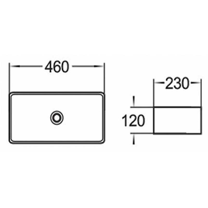 Накладная раковина Comforty 46 белая 00004143744 - 2