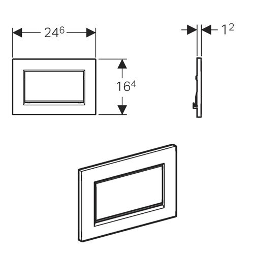 Кнопка смыва Geberit Sigma 30 структ.хр  115.893.KX.1 - 1