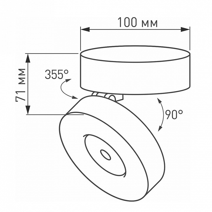 Светодиодный спот Arlight SP-Mona-Surface-R100-12W Day4000 025439(1) - 4