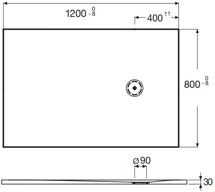 Поддон для душа Jacob Delafon Singulier 120х80 серый  E67013-MGZ - 1