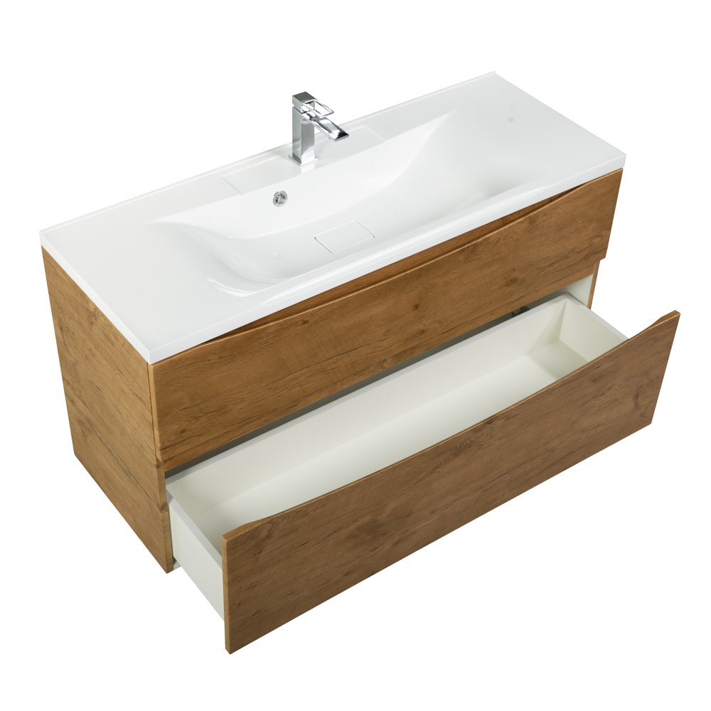 Тумба с раковиной Belbagno Marino 110 светлое дерево - 5