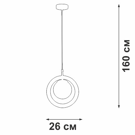 Подвесной светильник Vitaluce V29550 V29550-8/1S - 1