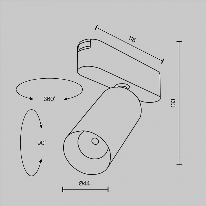 Светильник на штанге Maytoni Focus LED TR103-1-12W3K-M-W - 4