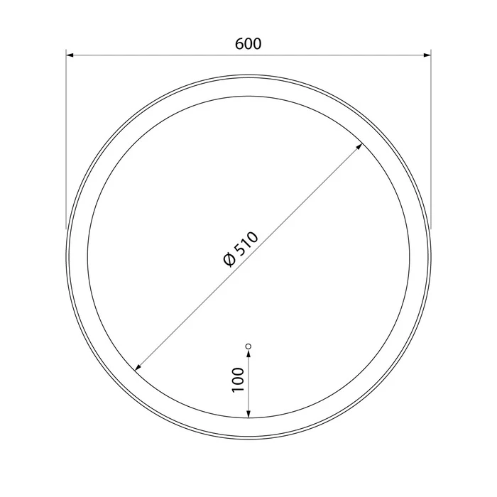 Зеркало с подсветкой ESP600Ri98 - 1