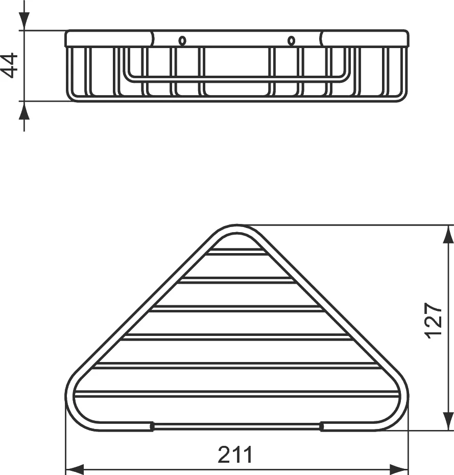 Полка угловая Ideal Standard IOM черный матовый A9105XG - 2