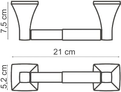 Держатель туалетной бумаги Wasserkraft Wern K-2522 - 2