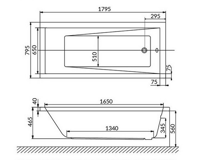 Ванна акриловая WHITECROSS Wave Soft 180x80 с гидромассажем белый - золото 0101.180080.100.SOFT.GL - 6