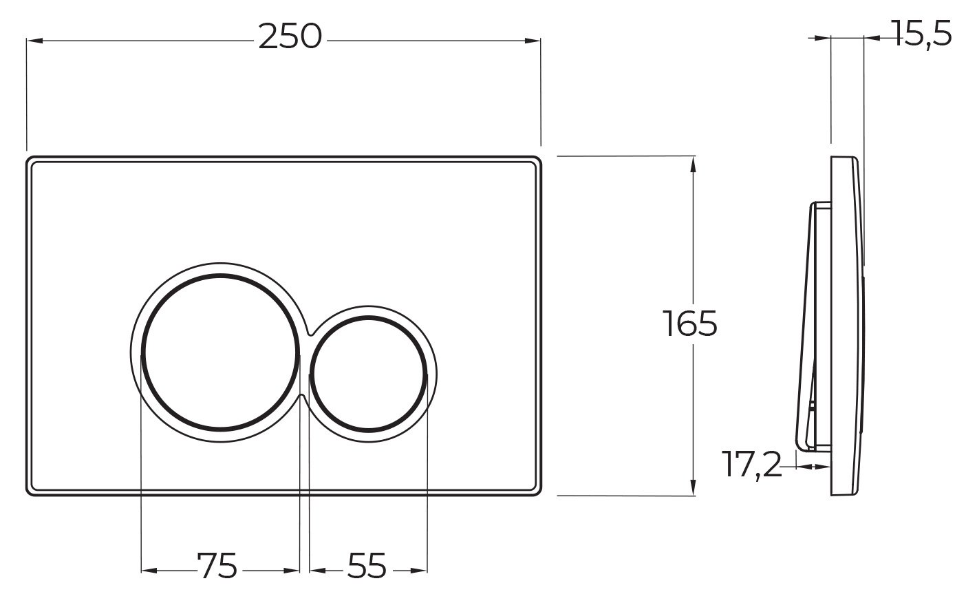 Система инсталляции BelBagno с кнопкой смыва хром  BB097SET.R.CR - 4