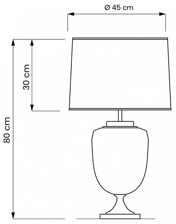 Настольная лампа декоративная LUMINA DECO Olimpia LDT 304 CHR+WT - 1