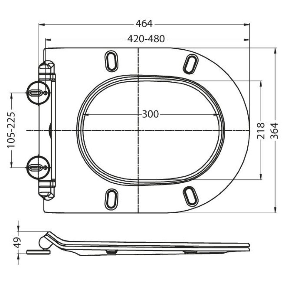 Комплект унитаза с инсталляцией BelBagno Kraft с сиденьем микролифт и кнопкой смыва черный матовый BB064CHR/BB2111SC/BB002-80/BB007-PR-NERO.M - 9