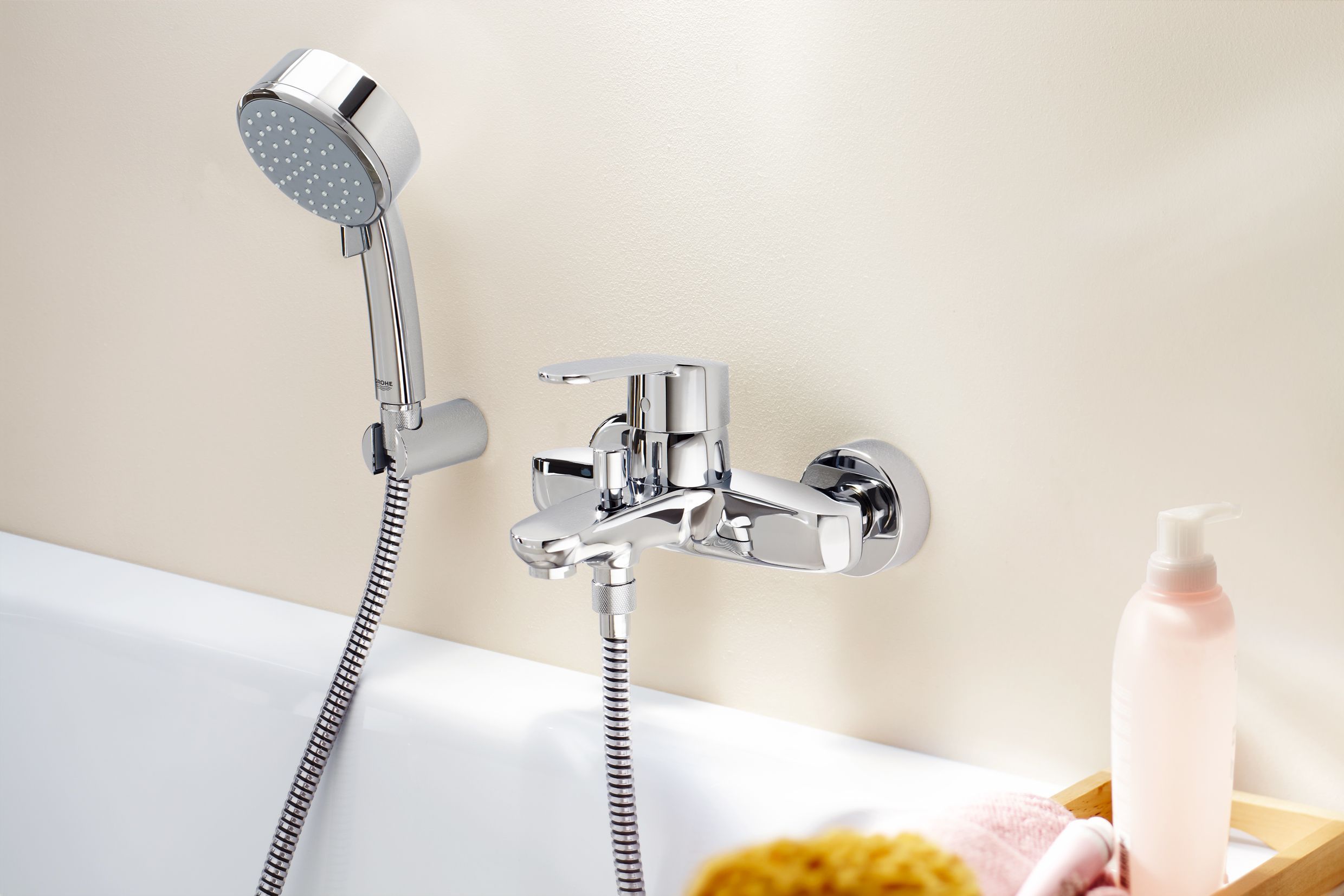 Смеситель Grohe Eurostyle Cosmopolitan 33591002 для ванны с душем - 10