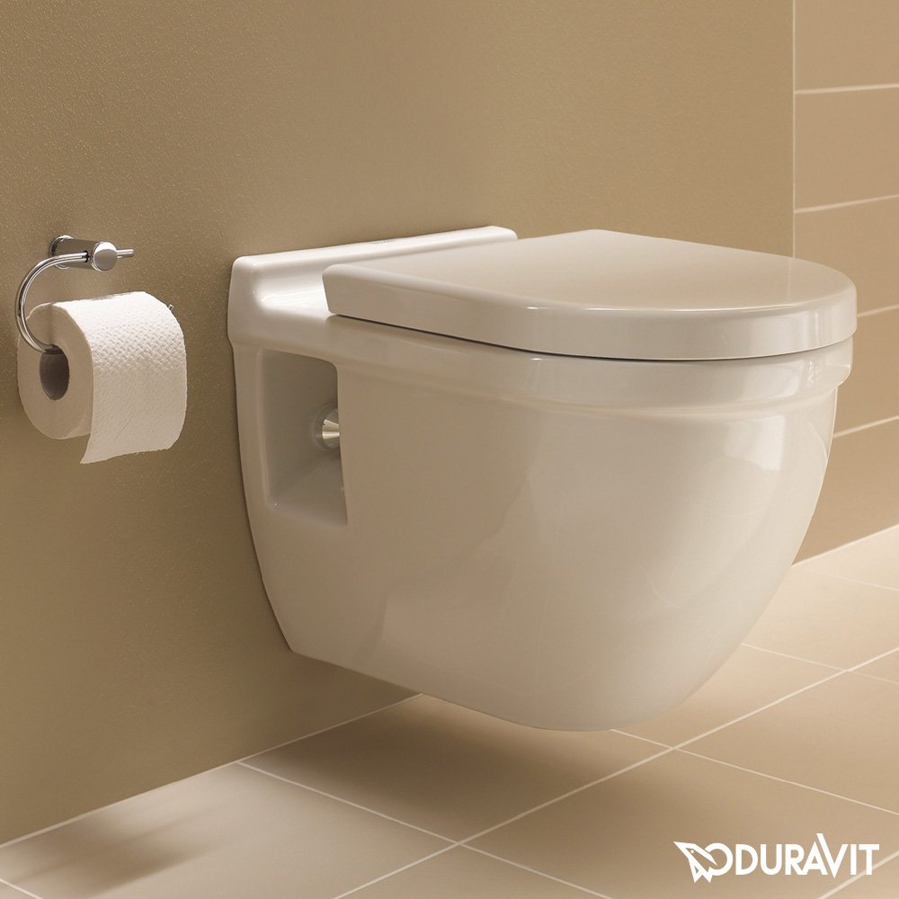 Унитаз подвесной Duravit Starck 3 с крышкой, белый (2200090000) - 1