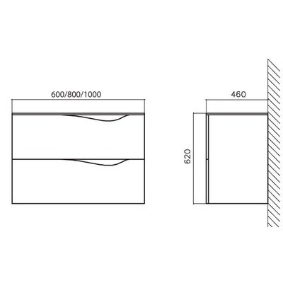 Тумба под раковину BelBagno Clima 100 белый BB1000JH1C/BL-BB13100L - 3