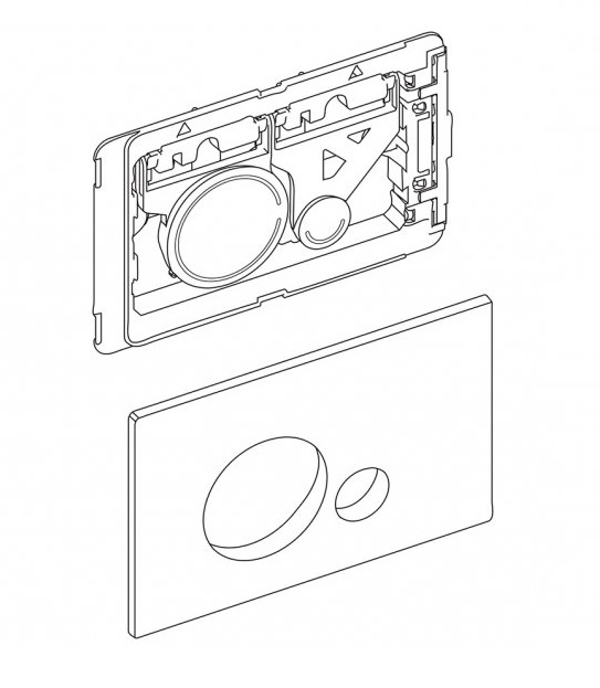 Кнопка смыва BelBagno Sfera хром матовый  BB016-SR-CHROME.M - 3