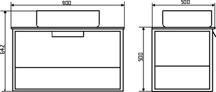 Мебель для ванной Comforty Кёльн 90-1 дуб темный - 4