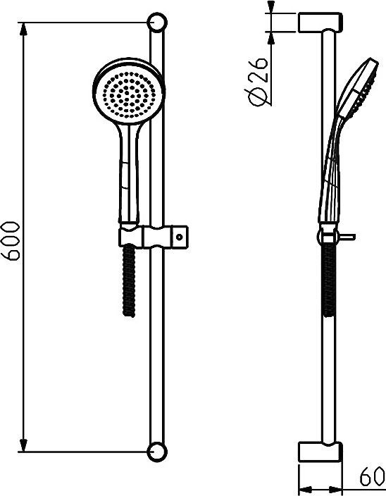 Душевой гарнитур Gattoni Pd  1081/PDC0cr - 2