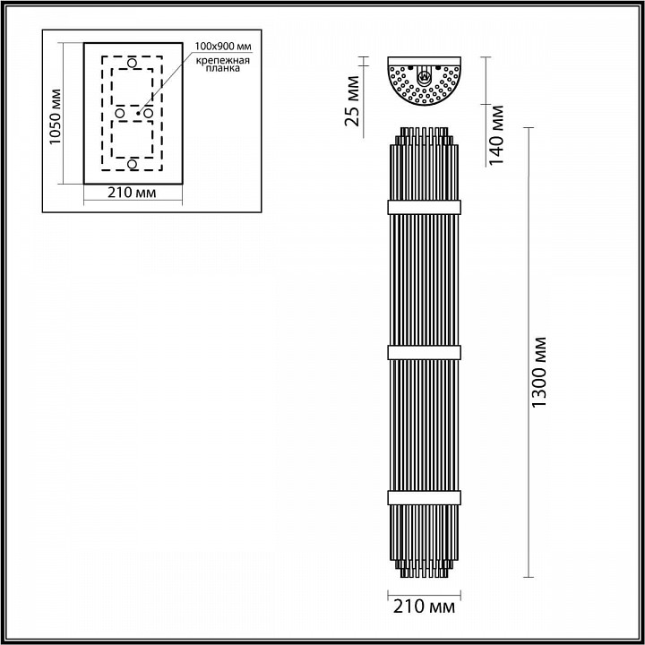 Настенный светильник Odeon Light Hall Empire 4854/6W - 2