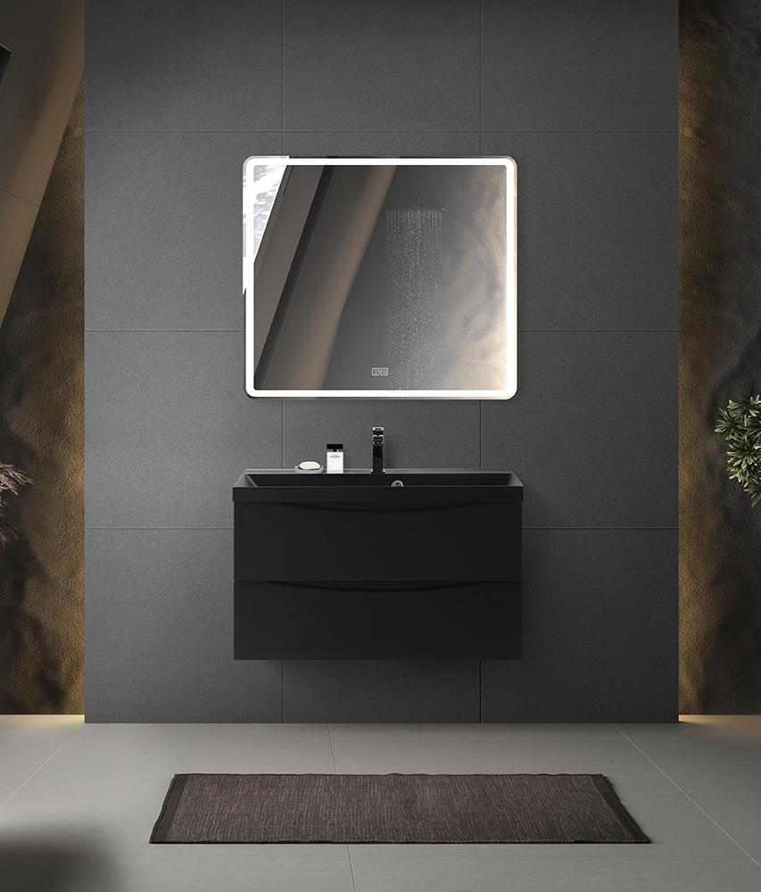 Тумба с раковиной BelBagno Marino 80 черный - 22